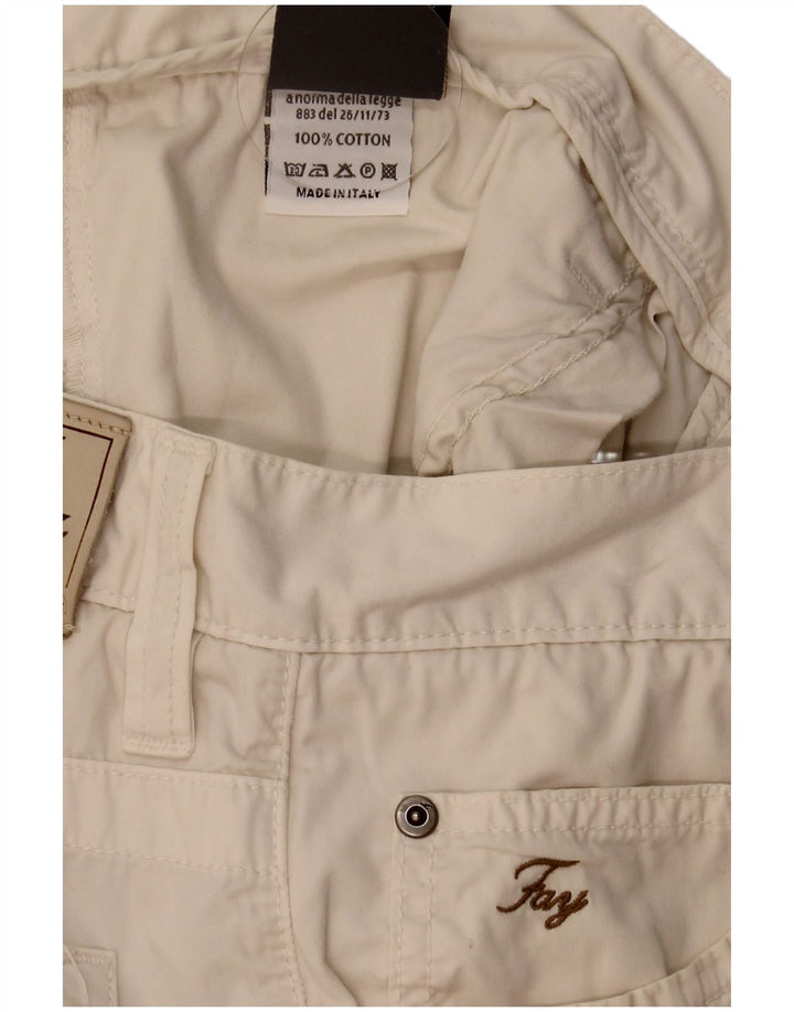 Shorts casuais masculinos Fay W38 XL algodão bege