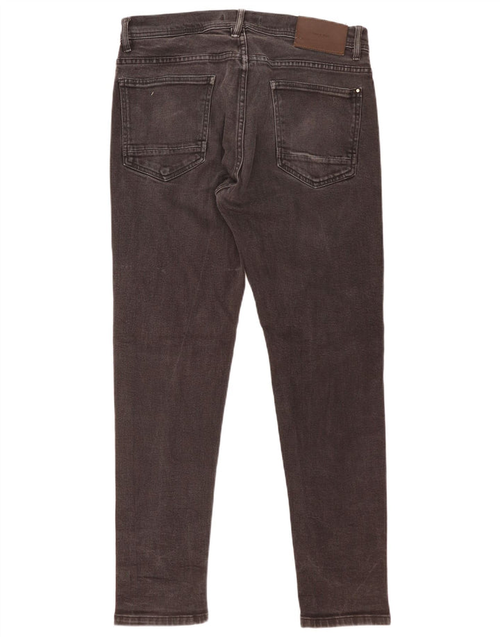 Zara Mens Slim Jeans EU 46 XL W36 L30 Preto