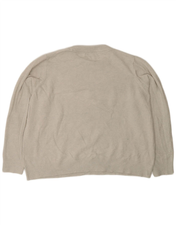 Suéter masculino Marks & Spencer com gola redonda XL poliéster cinza