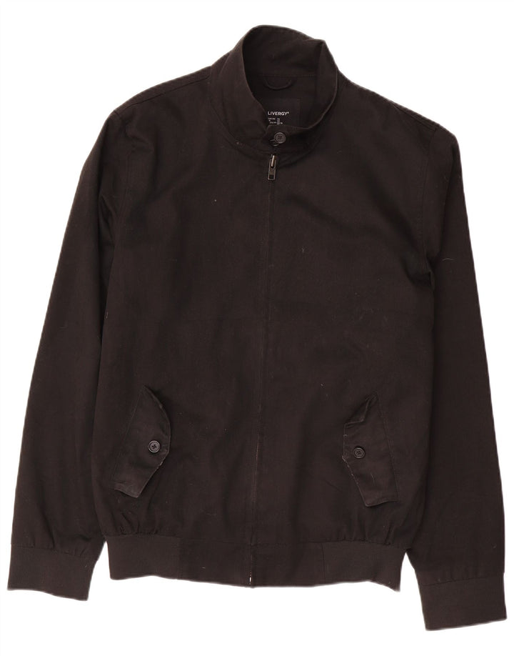Jaqueta bomber masculina Livergy EU 38 poliéster preto médio