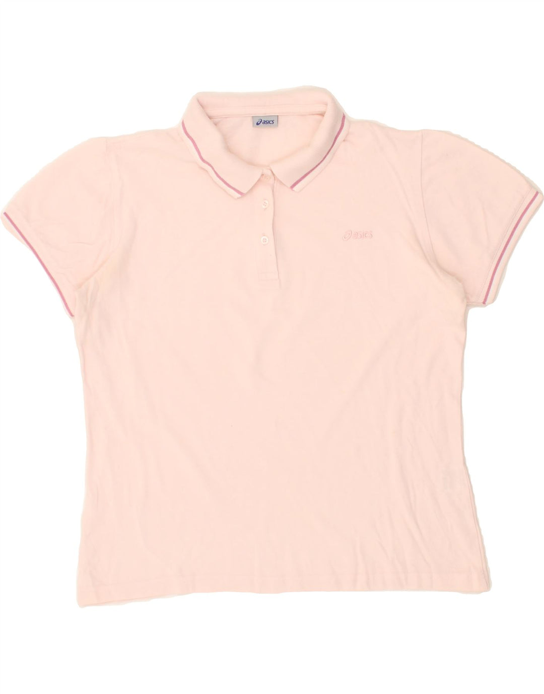 ASICS Womens Polo Shirt UK 18 XL Pink Cotton Vintage Asics and Second-Hand Asics from Messina Hembry 