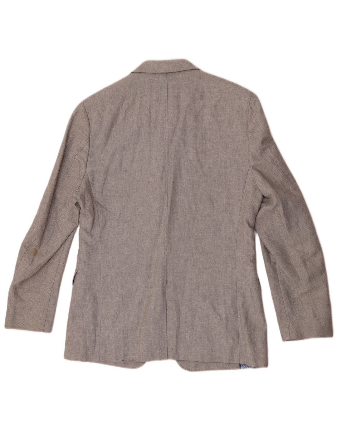Jaqueta Blazer Masculina Banana Republic Regular Fit 2 Botões Reino Unido 40 Grande Cinza