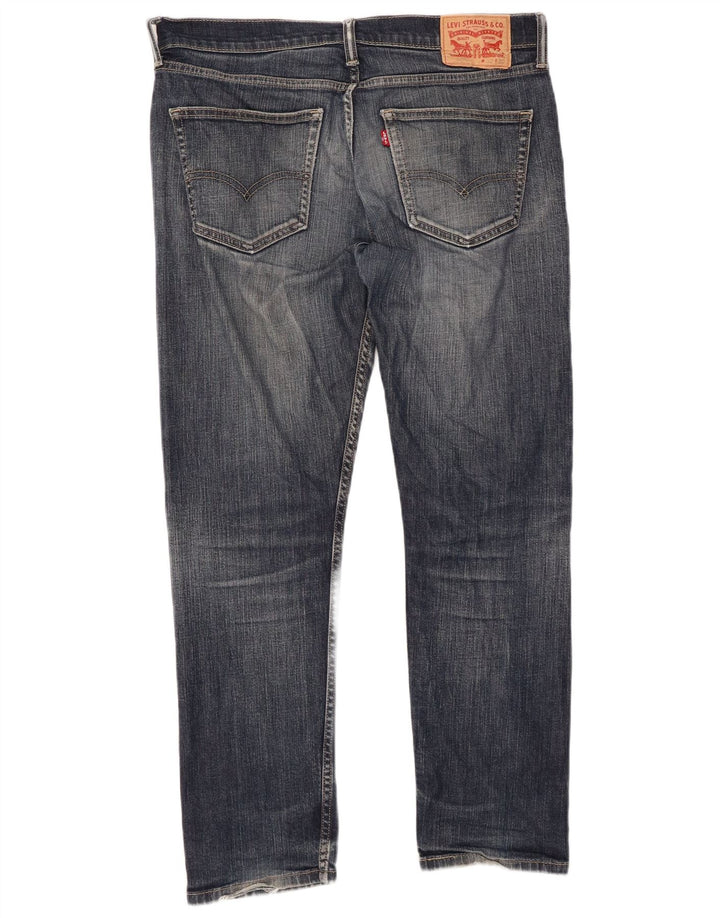 LEVI'S Masculino 509 Straight Jeans W32 L30 Azul Marinho Algodão
