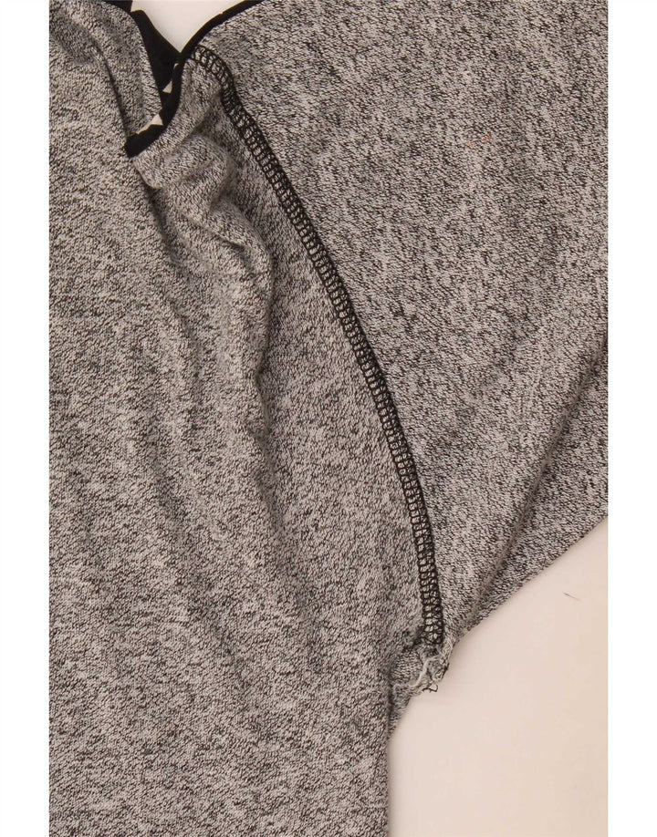 Arena Camiseta masculina gráfica Top grande bloco colorido cinza