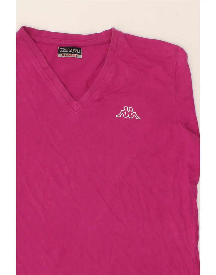 KAPPA Womens T-Shirt Top UK 18 XL Purple Cotton Vintage Kappa and Second-Hand Kappa from Messina Hembry 