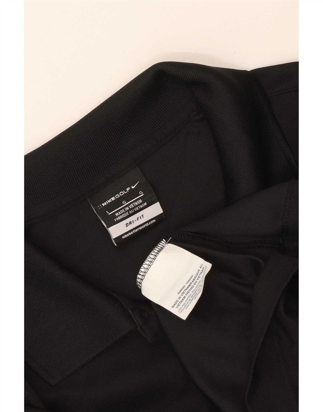 Camisa polo masculina Nike Dri Fit grande poliéster preto