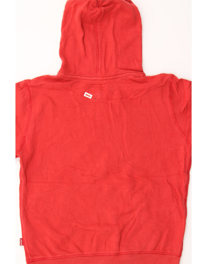 LEVI'S Boys Graphic Hoodie Jumper 11-12 Years Red Cotton Vintage Levi's and Second-Hand Levi's from Messina Hembry 