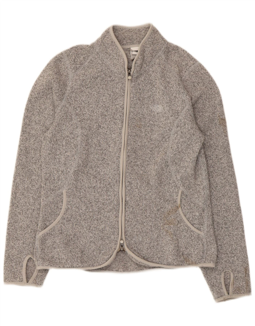Jaqueta de treino feminina The North Face Reino Unido 14 grande cinza manchado