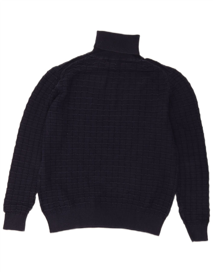 Suéter masculino G-STAR com gola redonda e algodão azul marinho médio