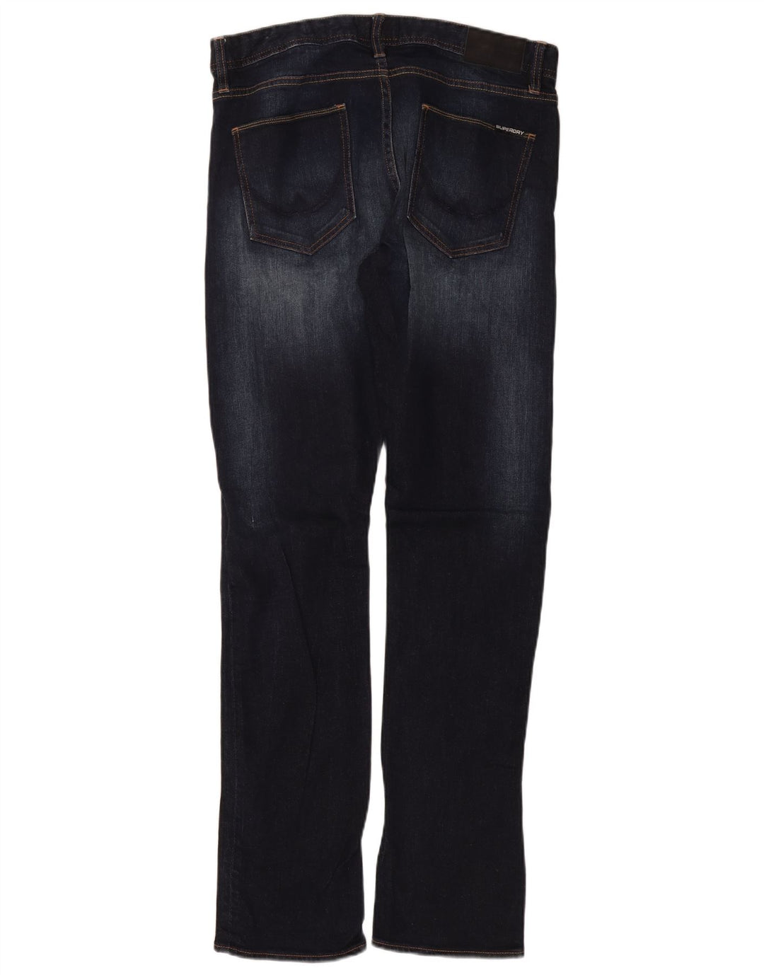 Jeans slim masculino SUPERDRY W34 L34 algodão azul marinho