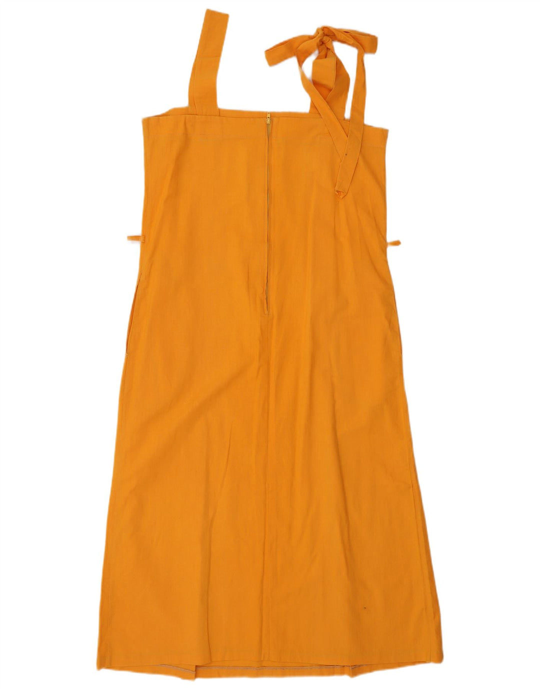 Vestido de verão feminino vintage sem mangas IT 44 médio laranja