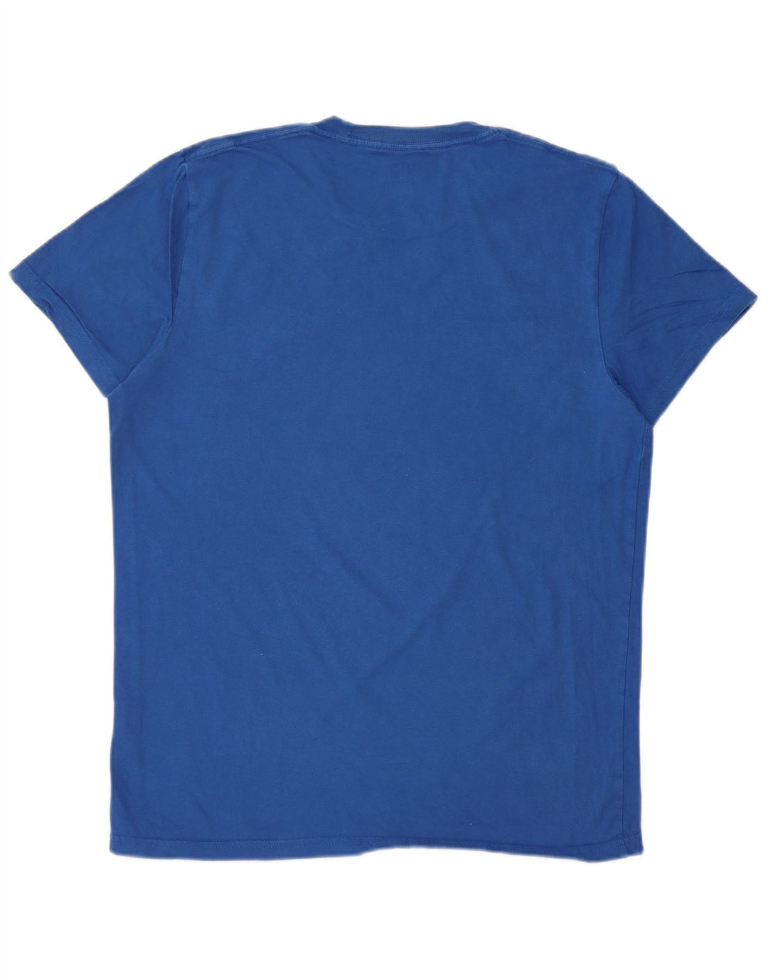 Camiseta masculina HOLLISTER de algodão azul médio