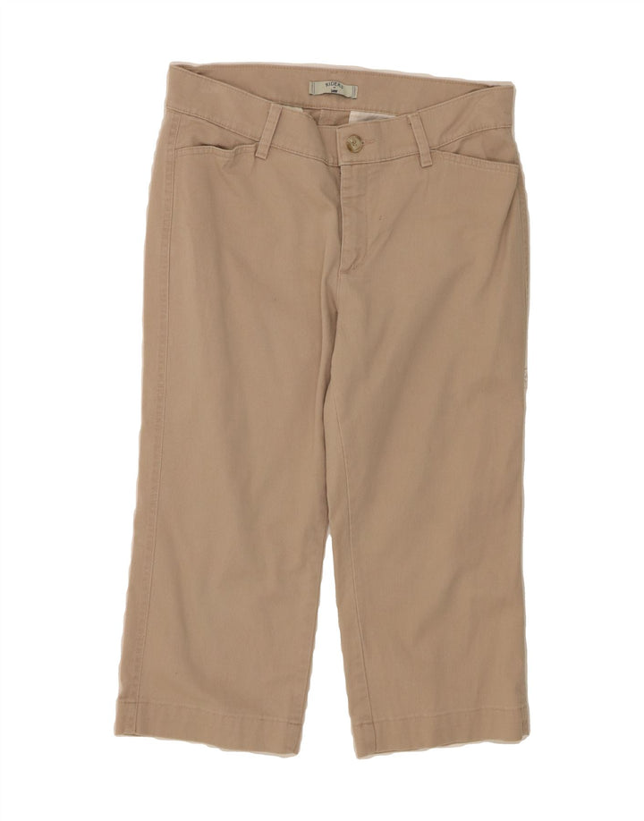 LEE Womens Riders Straight Capri Trousers US 12 Large W32 L20 Beige Cotton Vintage Lee and Second-Hand Lee from Messina Hembry 