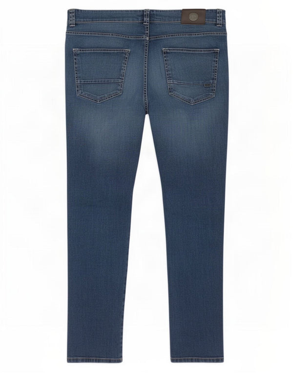 Trussardi Mens Straight Jeans IT 54 2XL W38 L33 Azul Algodão