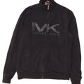 Jaqueta masculina de agasalho gráfico Michael Kors de algodão preto médio