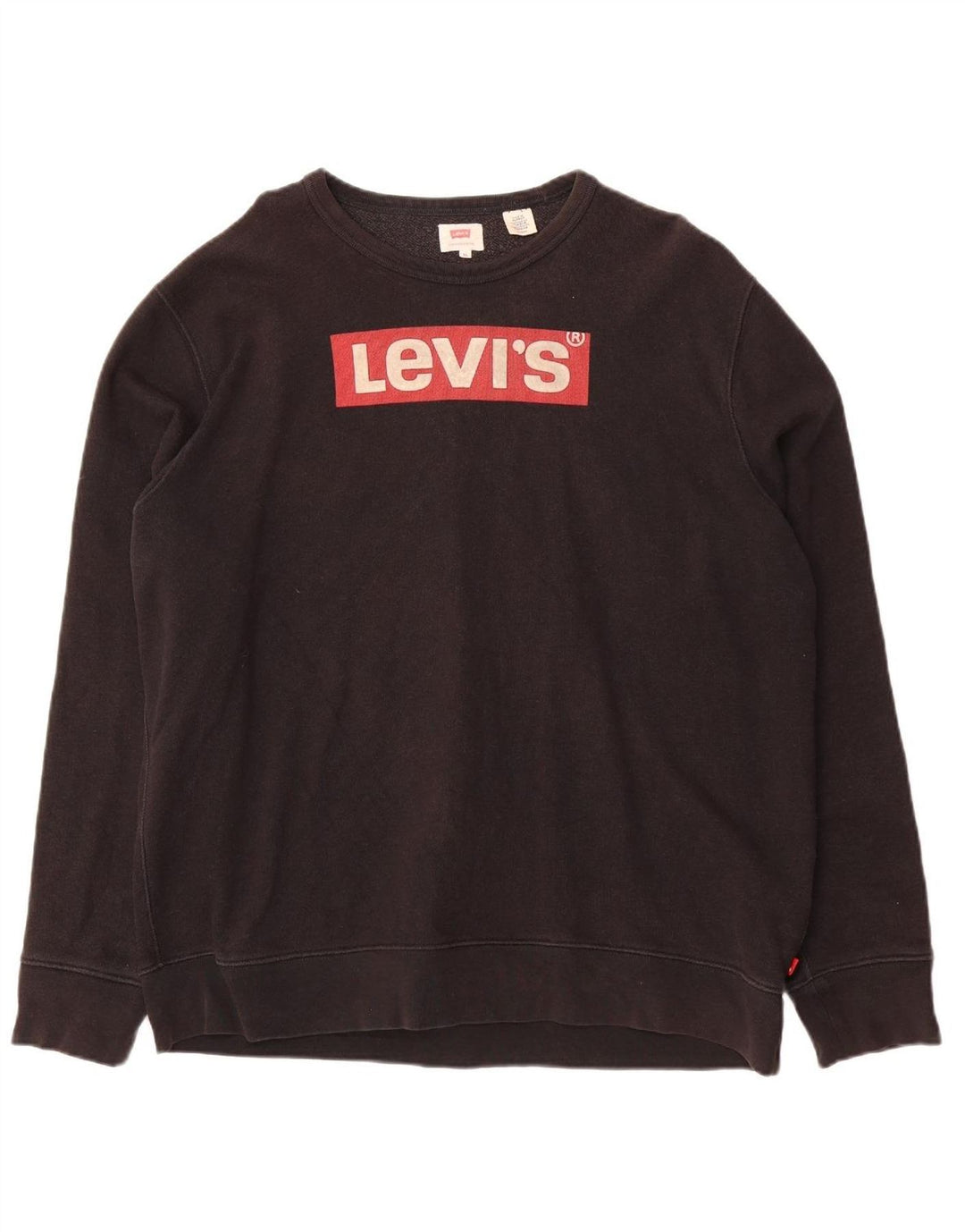 LEVI'S moletom gráfico masculino Jumper XL algodão preto