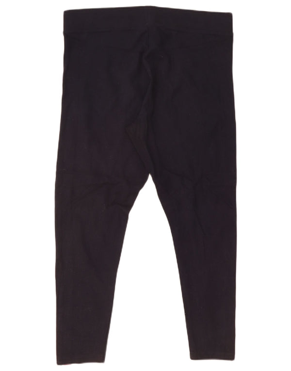 Leggings femininos Marks & Spencer Reino Unido 20 2XL azul marinho colorblock viscose