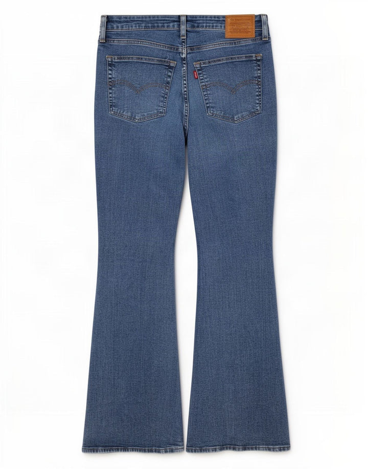 Calça jeans feminina Levi's 726 Flared W30 L30 azul algodão