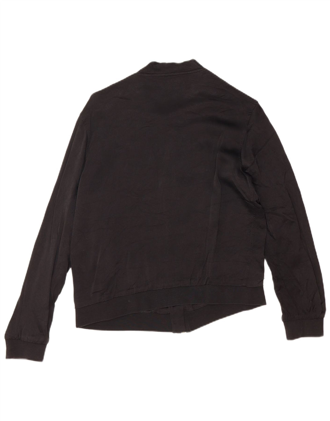 Zara Womens Graphic Tracksuit Top Jacket Reino Unido 10 Pequeno Preto Floral