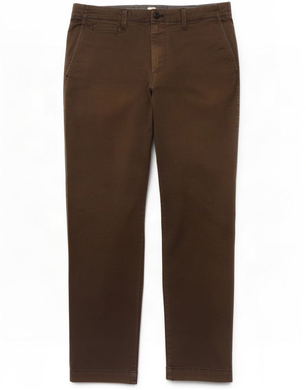 Calça Chino Masculina Slim Fit Gap W34 L32 Algodão Cinza