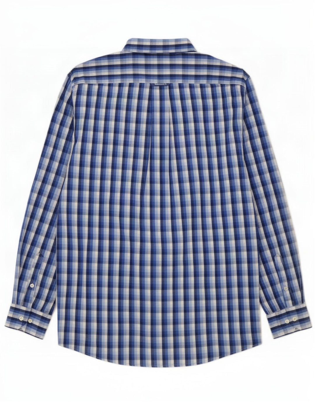 Camisa masculina Gant grande algodão xadrez azul