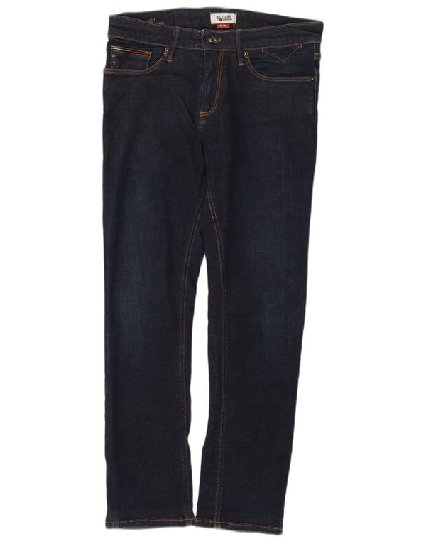 Jeans slim feminino Tommy Hilfiger W31 L27 algodão azul marinho