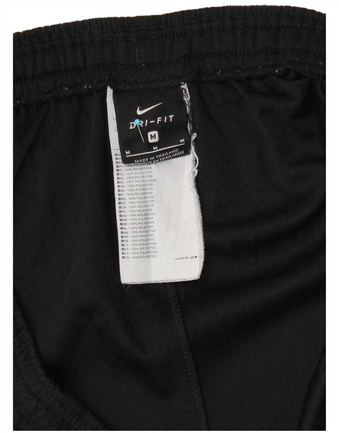 Calça de treino masculina Nike médio preto poliéster esportivo