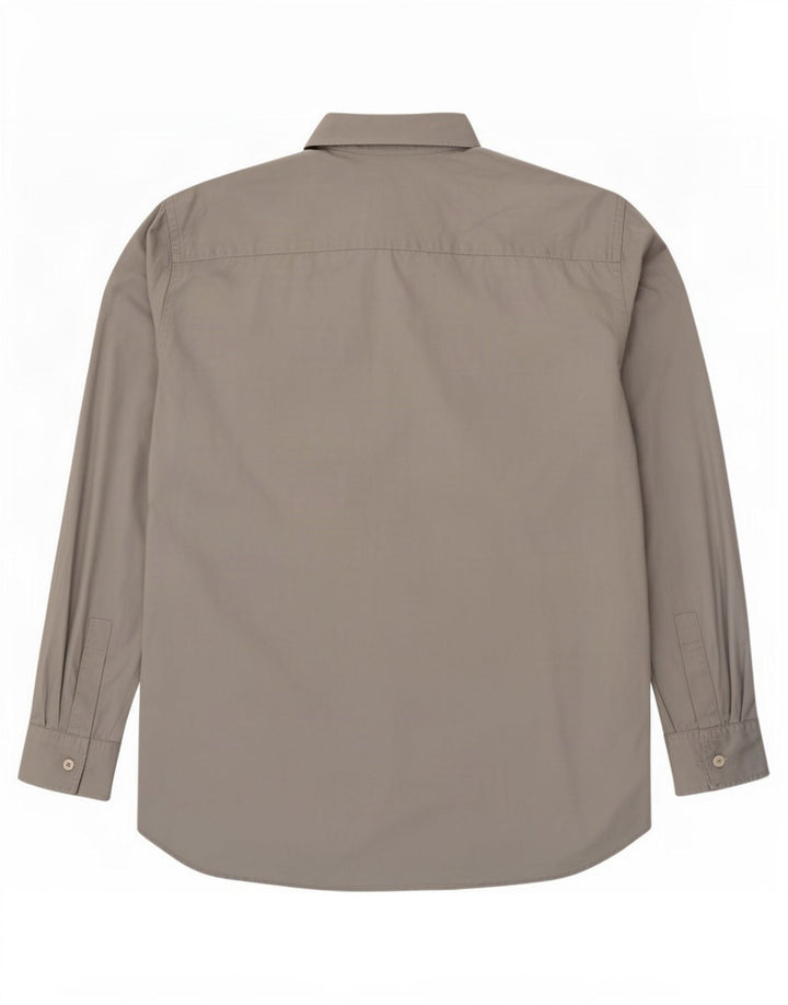 Camisa masculina Gas grande algodão cinza