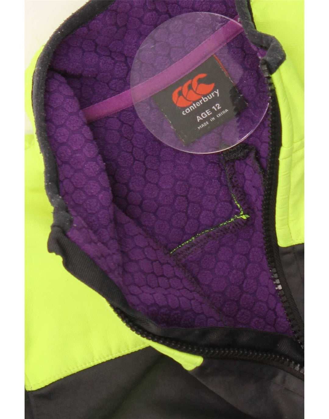 Canterbury Meninas Pulôver Agasalho Top 11-12 Anos Cinza Colorblock