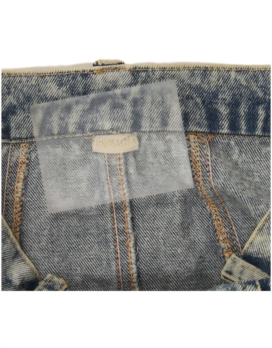 Saia jeans feminina Magia média W28 azul