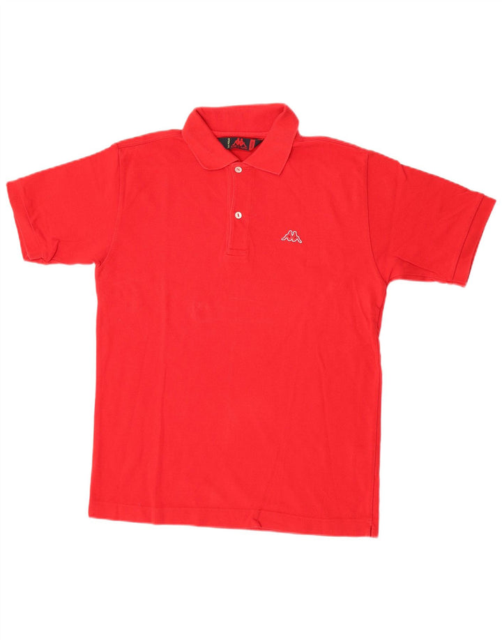 Camisa polo masculina Kappa pequena algodão vermelho