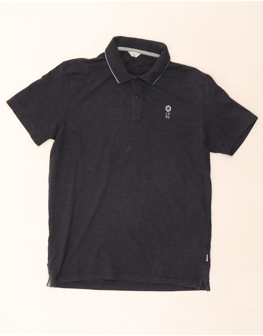 Camisa polo masculina Jack & Jones grande algodão azul marinho