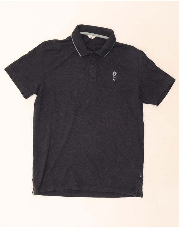 Camisa polo masculina Jack & Jones grande algodão azul marinho