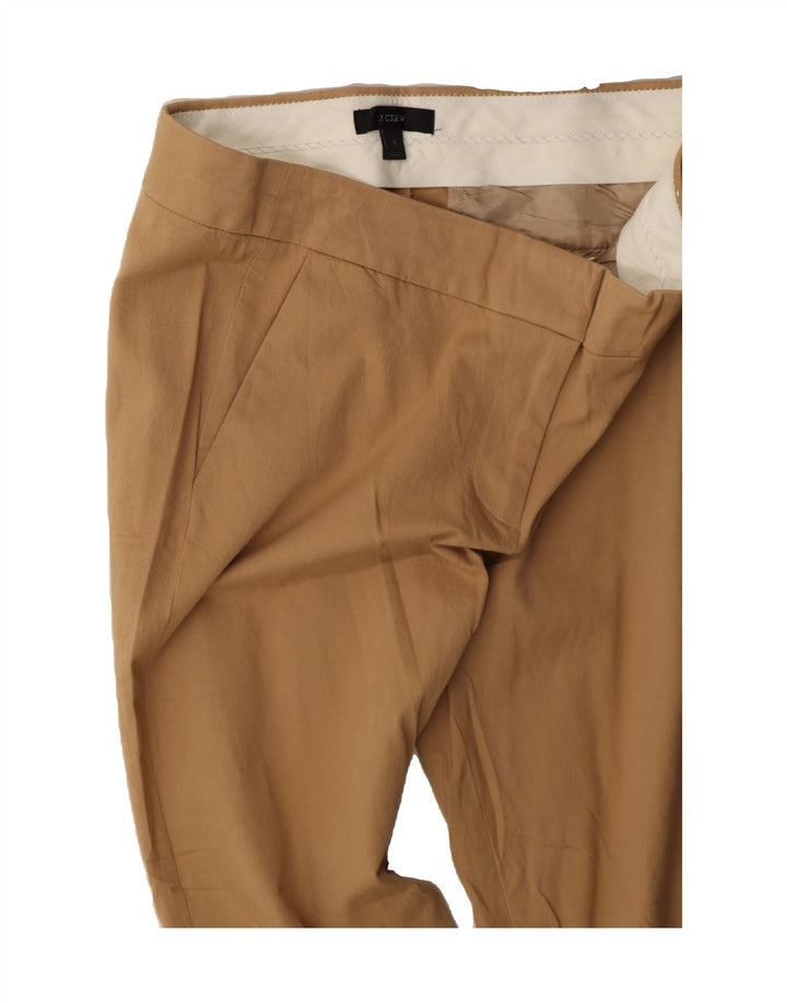 J. CREW Womens Crop Chino Trousers US 6 Medium W30 L25 Brown Cotton Vintage J. Crew and Second-Hand J. Crew from Messina Hembry 