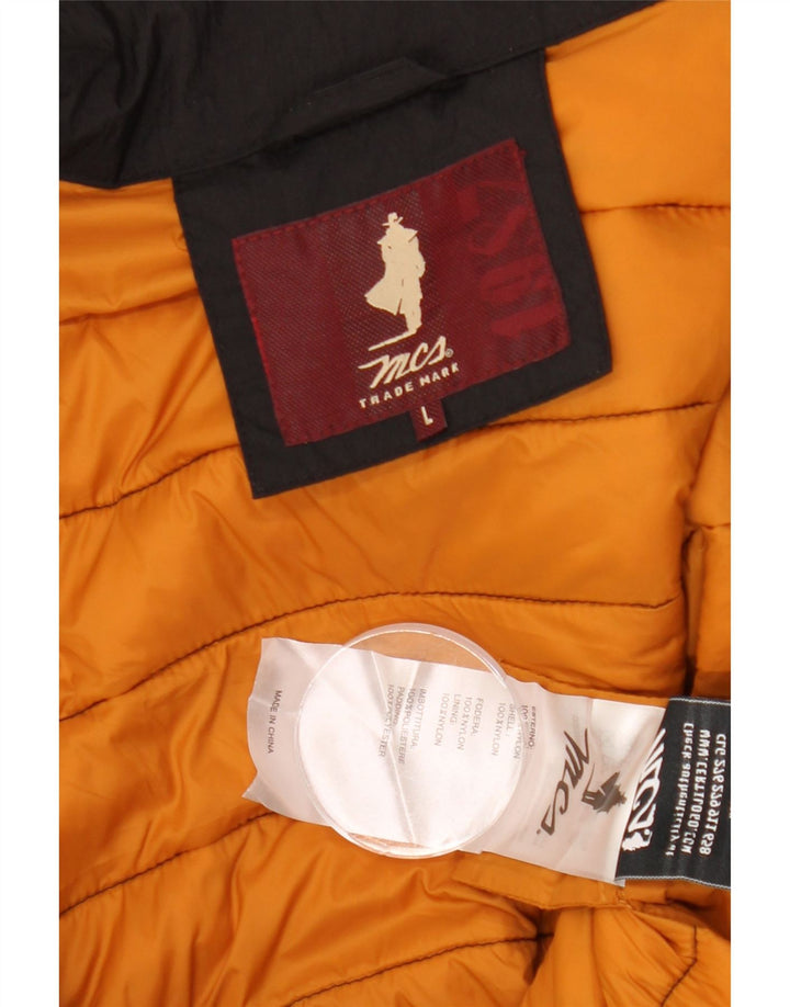 Jaqueta acolchoada masculina MARLBORO CLASSICS UK 40 grande nylon preto