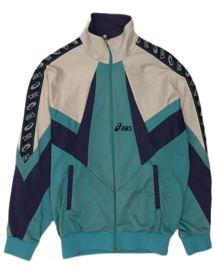Asics Mens Graphic Tracksuit Top Jacket IT 44 XS Multicolorido Colourblock
