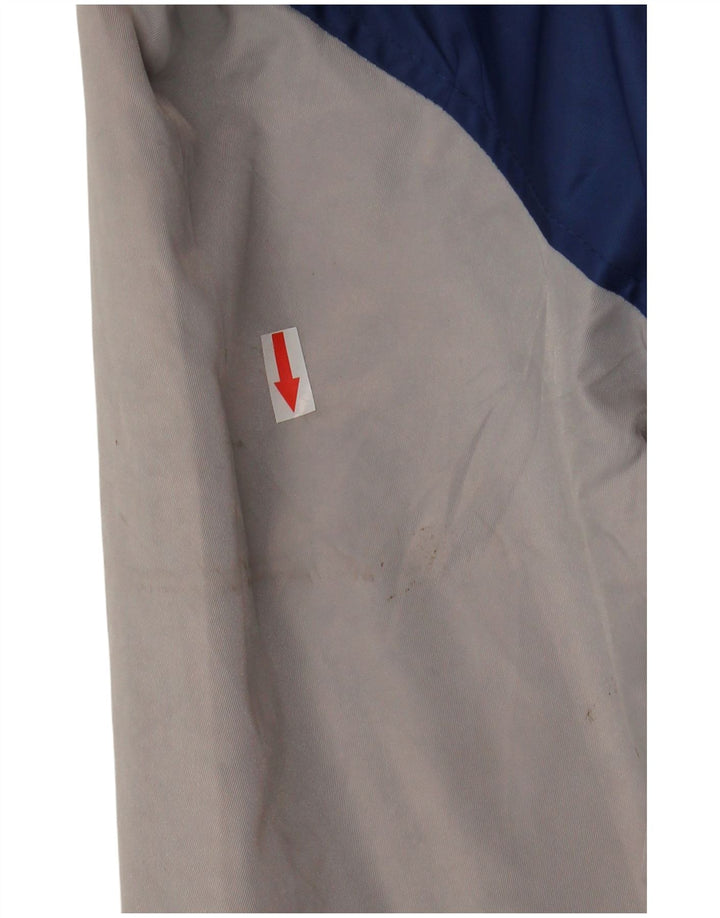 Jaqueta masculina Pull & Bear Boston Varsity Reino Unido 38 bloco colorido azul médio