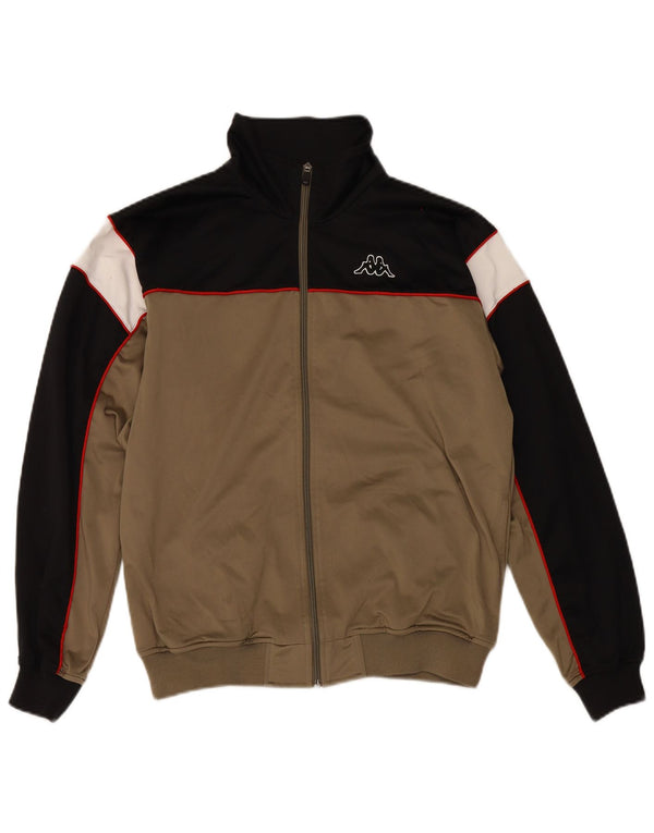 Kappa Mens Treino Top Jacket Medium Brown Colourblock Poliéster