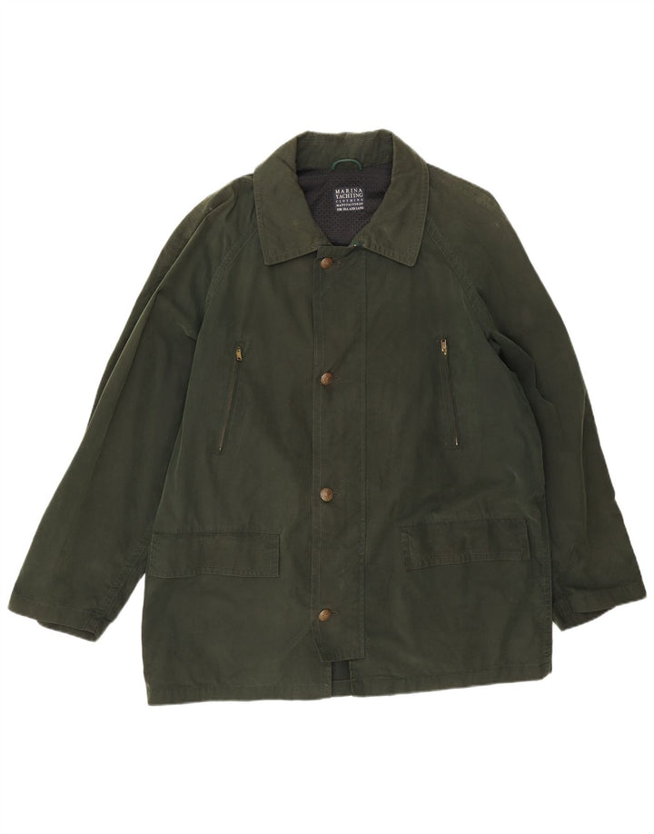 Jaqueta utilitária masculina Marina Yachting IT 50 algodão verde grande