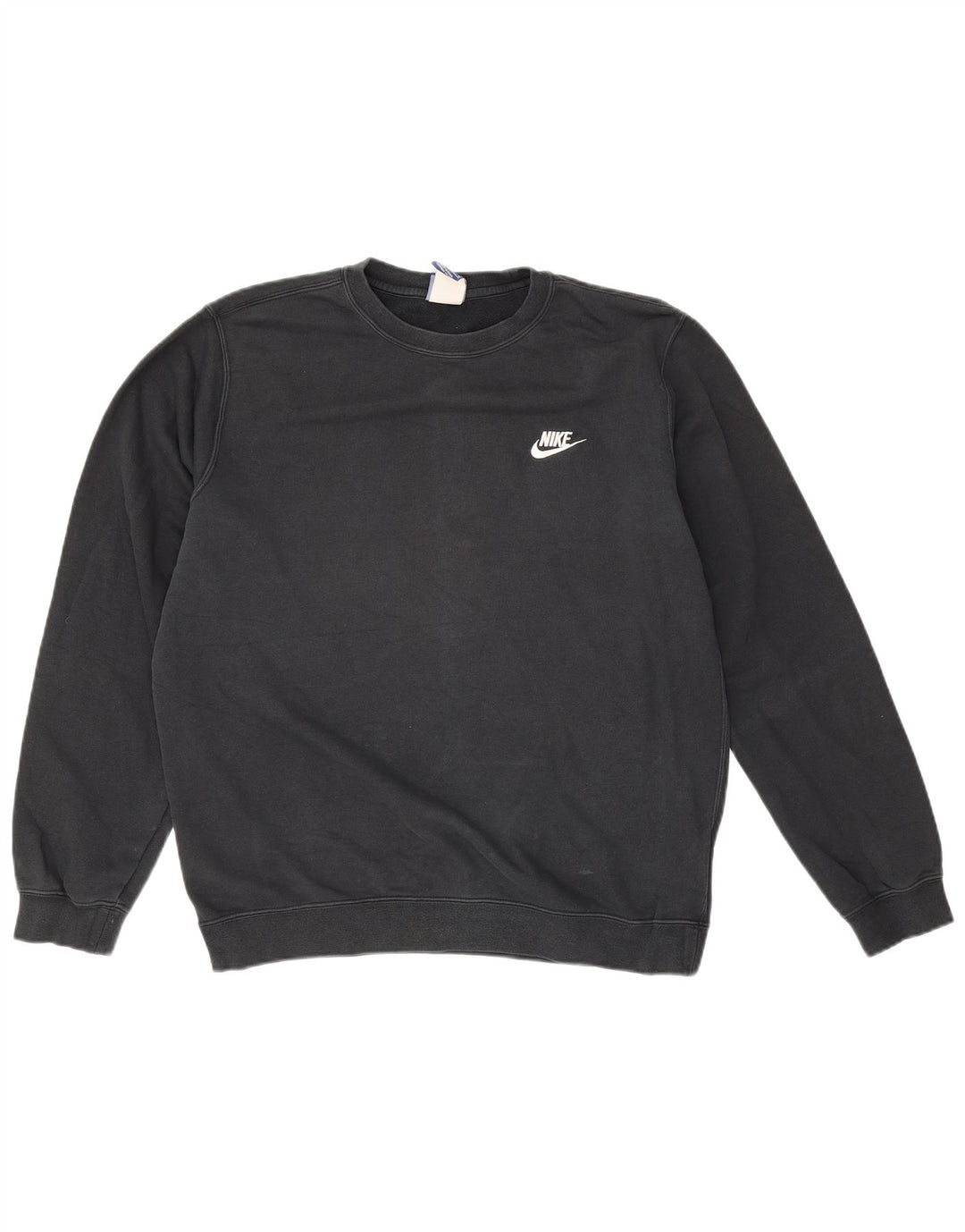 NIKE Mens Moletom Jumper Médio Algodão Preto