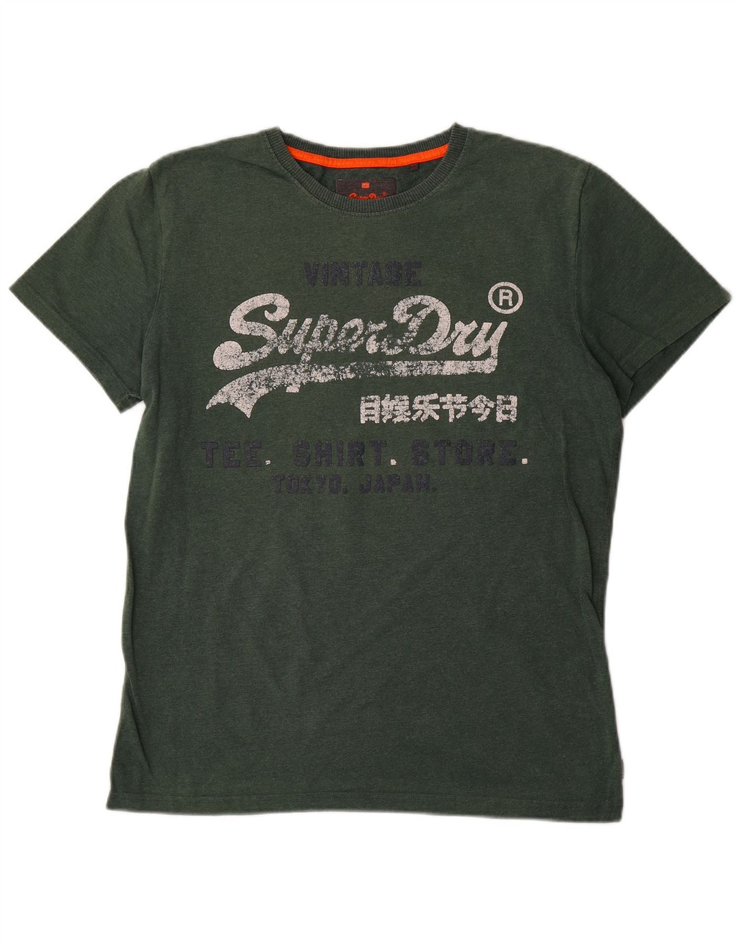 Camiseta gráfica masculina Superdry Top grande verde