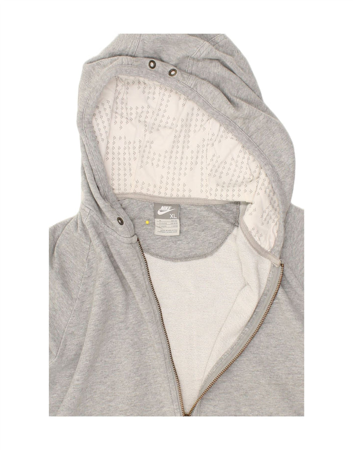 NIKE Womens Zip Hoodie Sweater UK 18 XL Grey Cotton Vintage Nike and Second-Hand Nike from Messina Hembry 