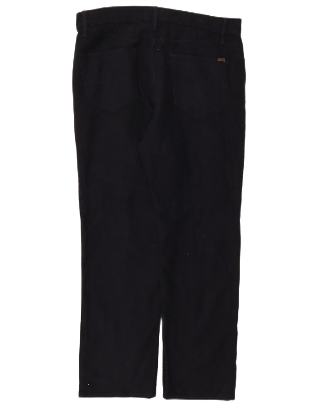 Calça masculina regular reta casual Marks & Spencer W34 L29 azul marinho