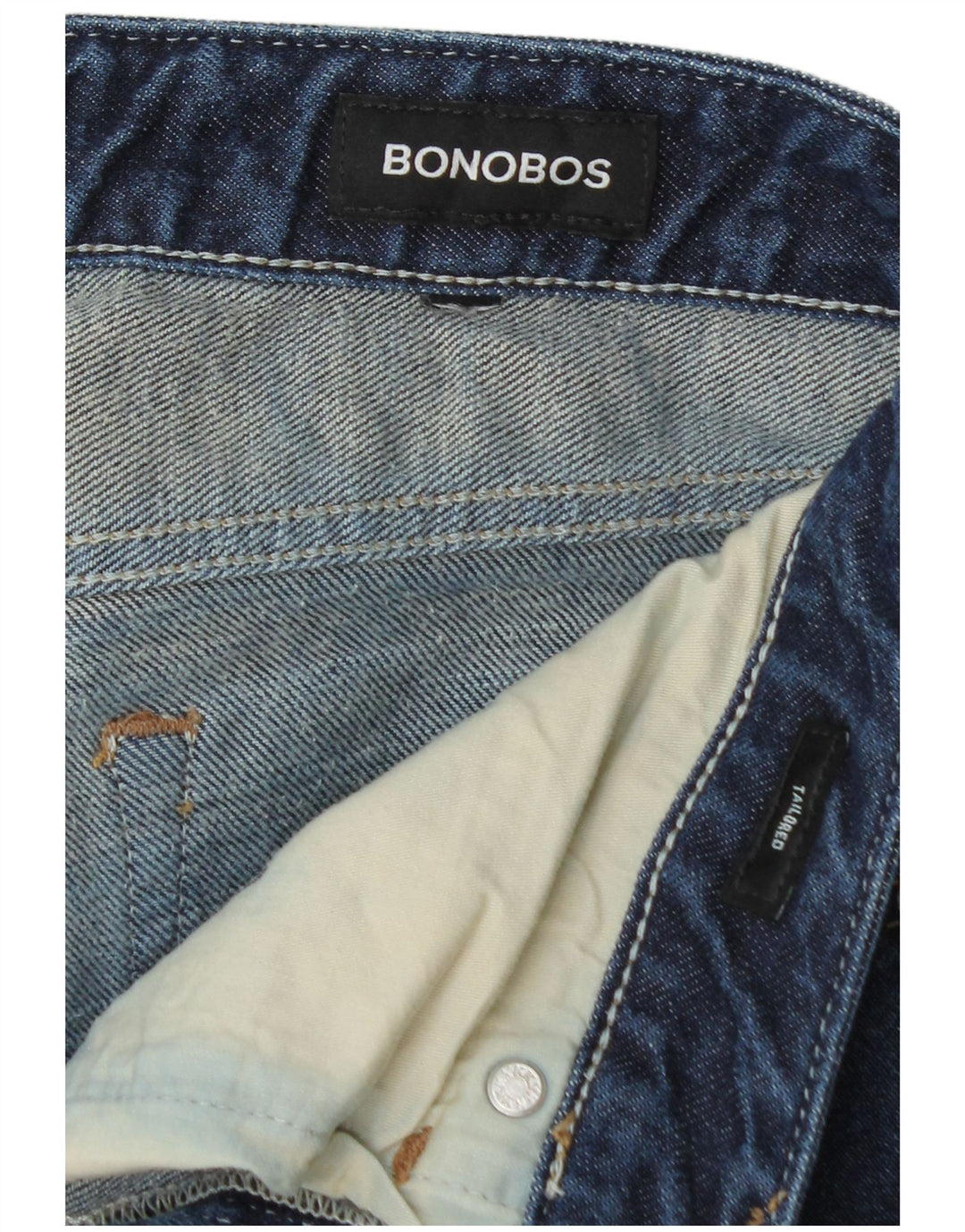 BONOBOS Calça jeans feminina sob medida W30 L27 azul
