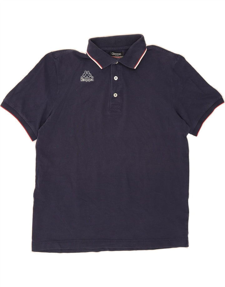KAPPA Mens Polo Shirt Medium Navy Blue Cotton Vintage Kappa and Second-Hand Kappa from Messina Hembry 