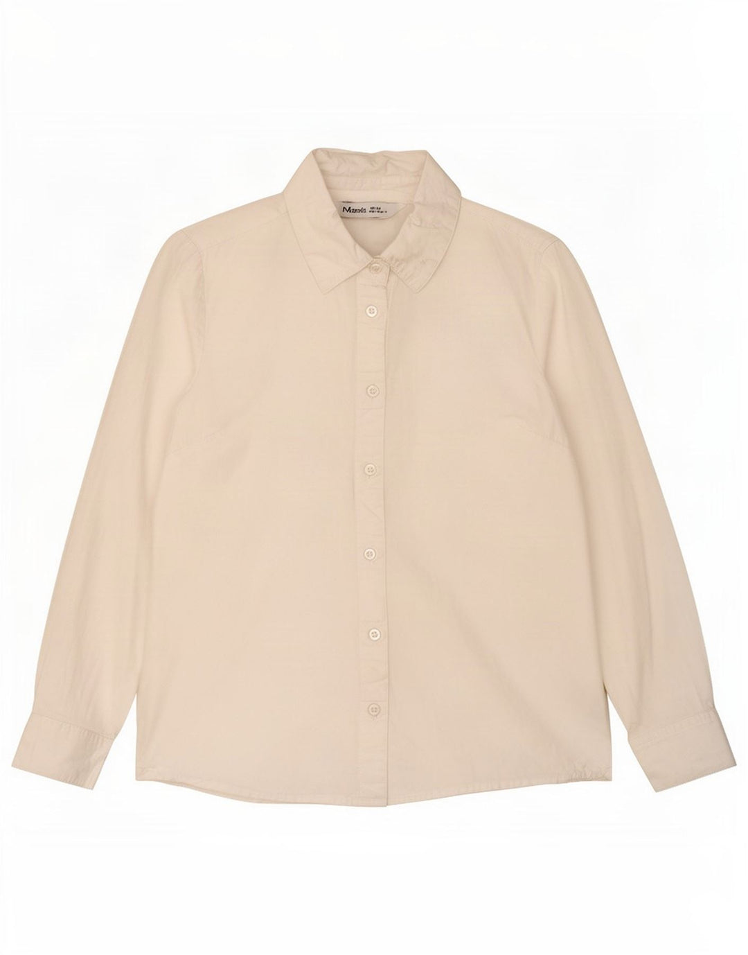 Camisa feminina M&Co UK 12 algodão branco médio
