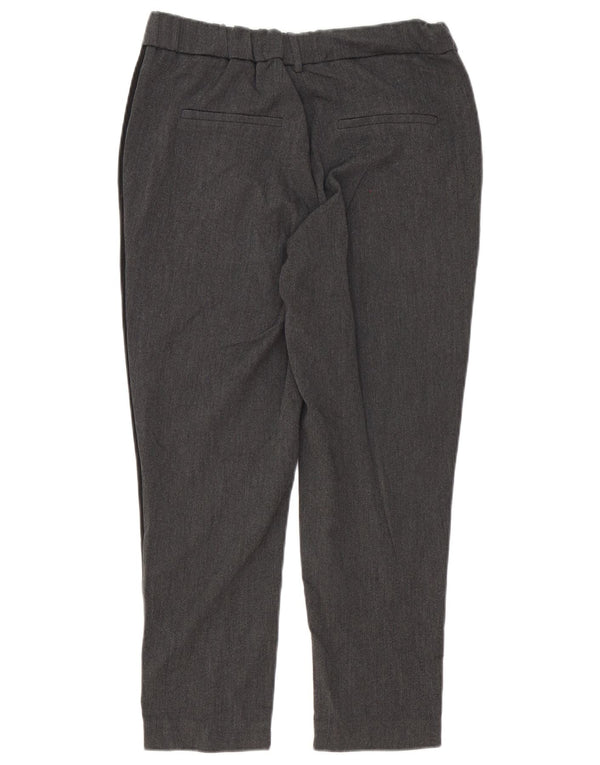 Zara Calça feminina Trafaluc cortada pequena W26 L25 cinza colorblock