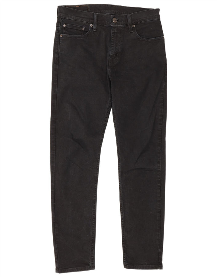 Levi's Masculino 512 Tapered Slim Jeans W30 L32 Algodão Preto
