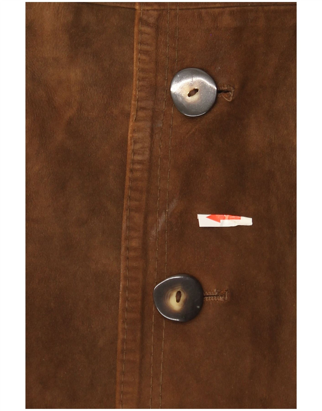 Casaco impermeável masculino de camurça vintage Reino Unido 36 pequeno marrom