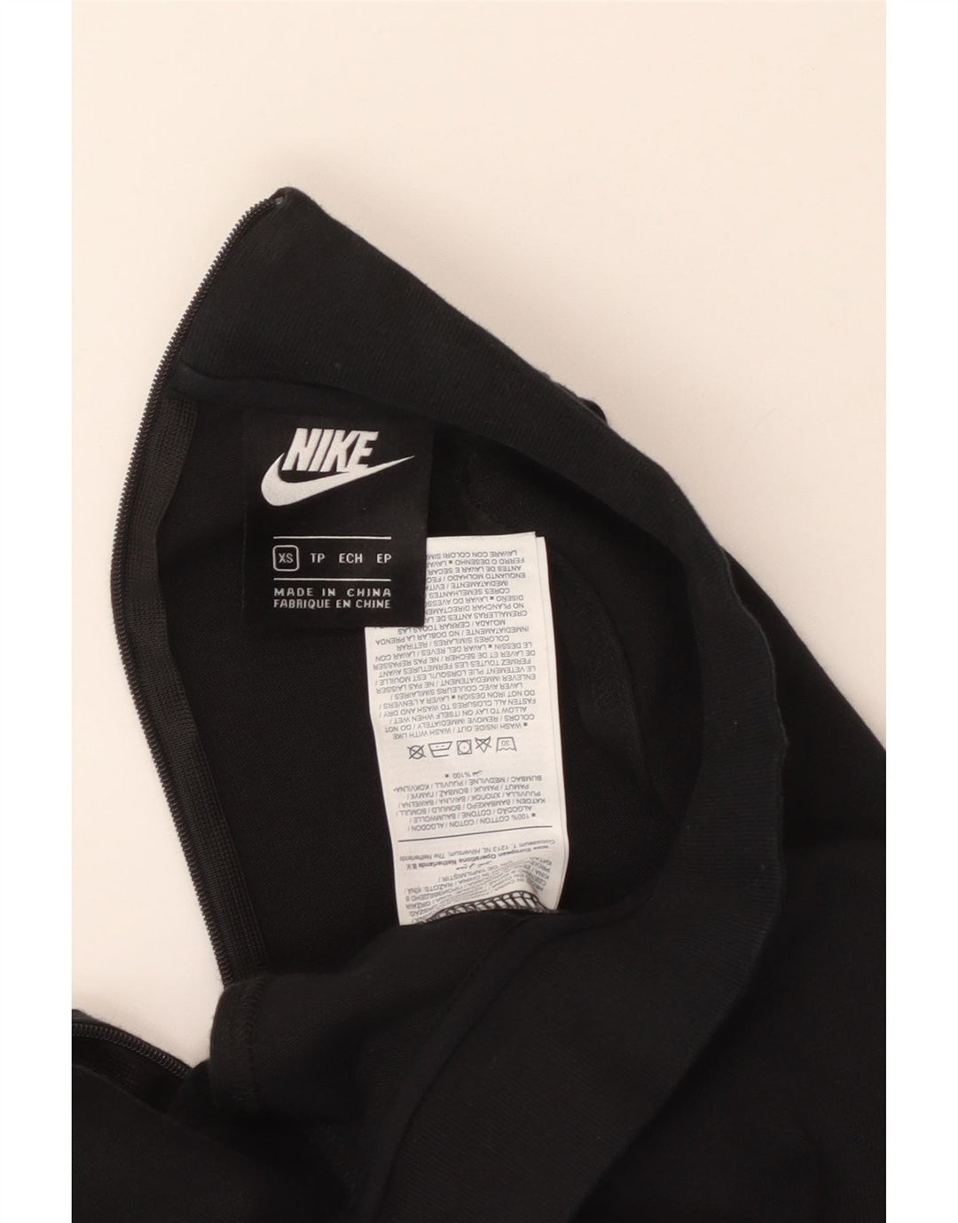Macacão feminino sem mangas NIKE UK 6 XS preto algodão